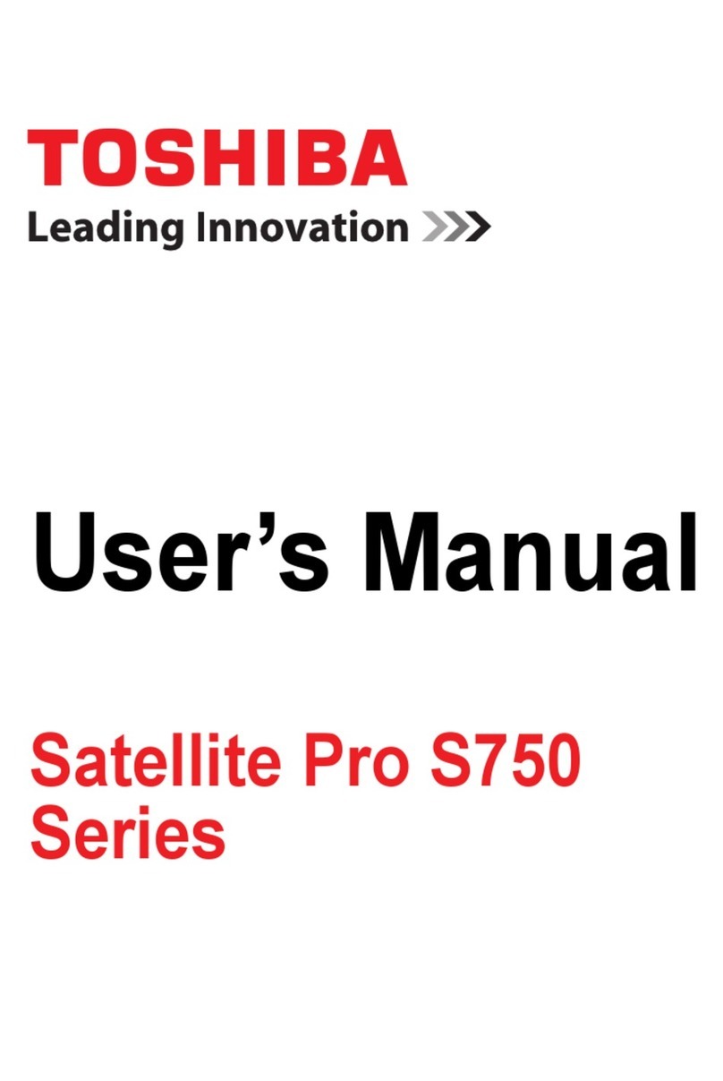 Toshiba Satellite Pro S750 Series User manual