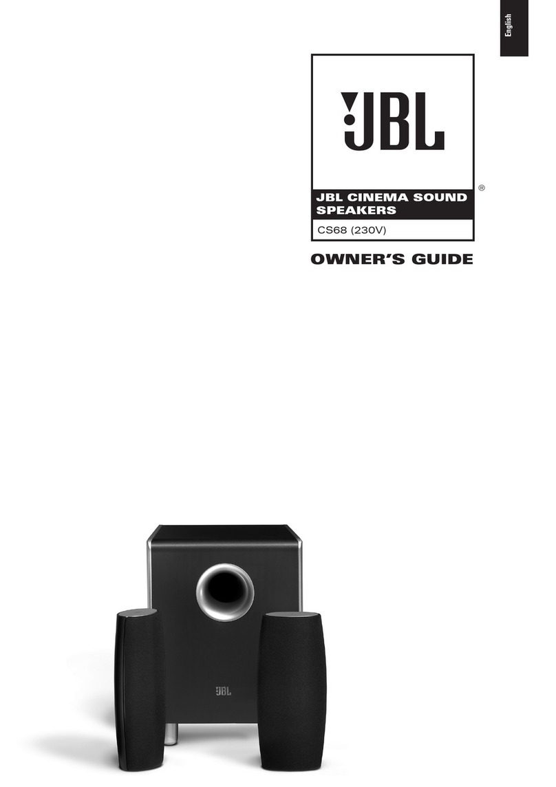 JBL CS68 User manual