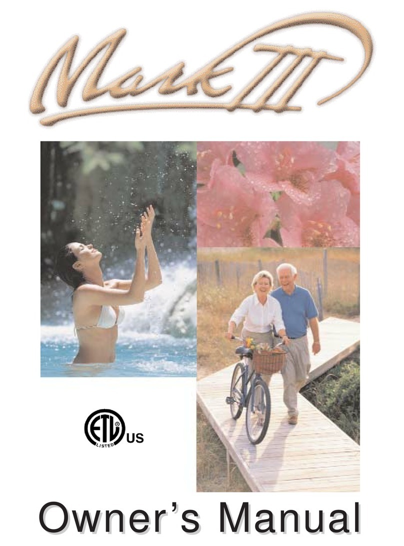 Hydro Spa Mark lll owner's manual