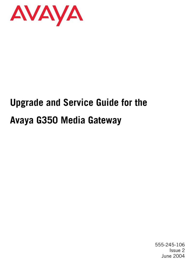 Avaya Media Gateway G350 User manual