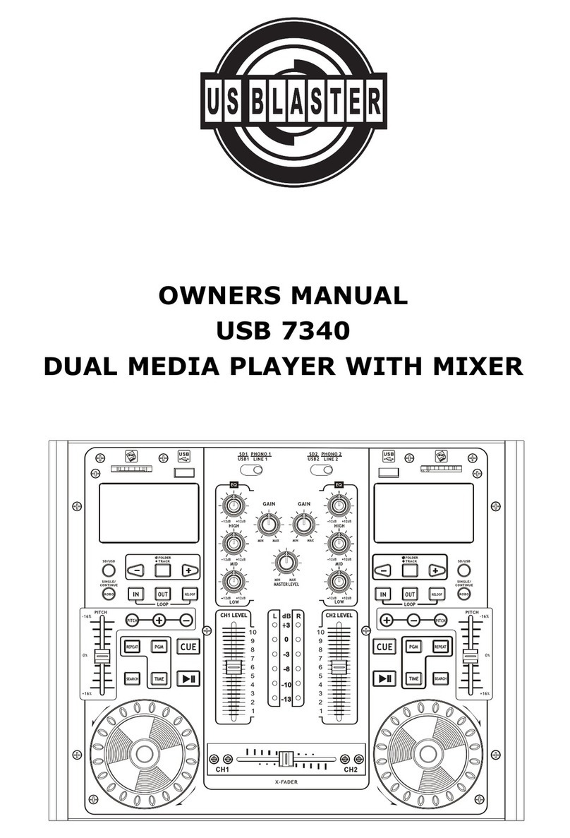 US Blaster USB 7340 owner's manual