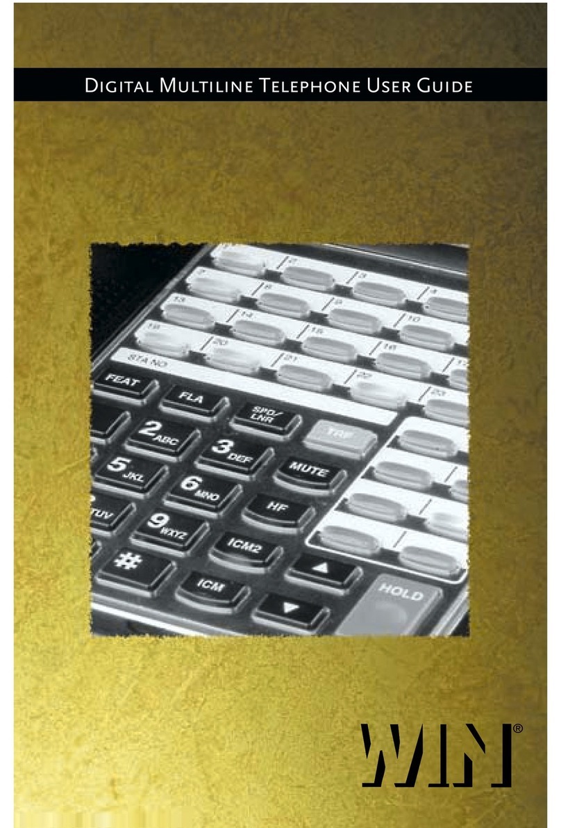 Win Digital Multiline Telephone user guide Win Digital Multiline Telephone user guide