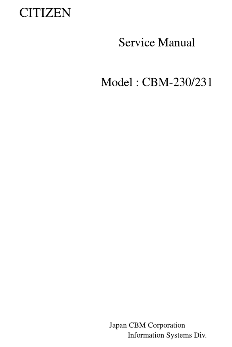 Citizen CBM-230 User manual