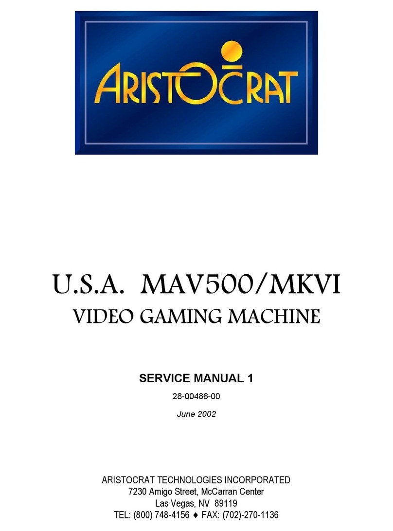 Aristocrat USA MAV500/MKVI Service manual