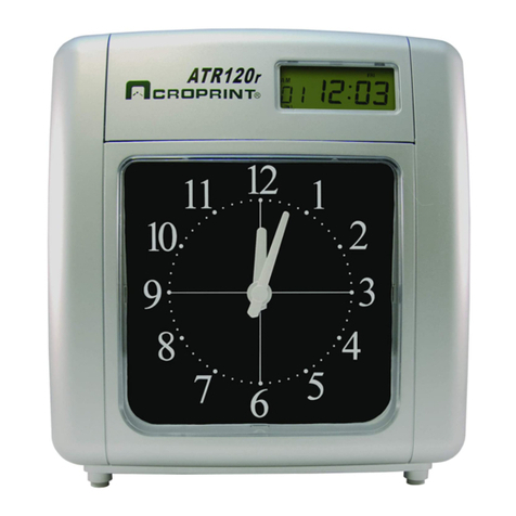 Acroprint ATR120 User manual