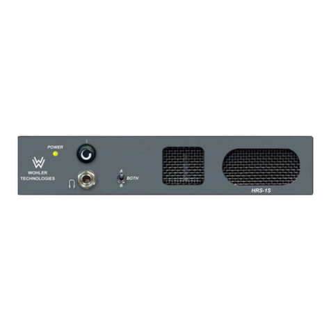 Wohler HRS-1S Features & specifications