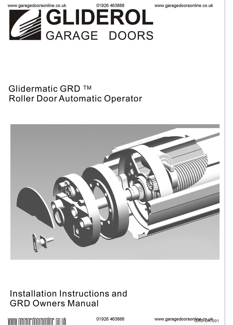 Gliderol Glidermatic GRD Quick start guide
