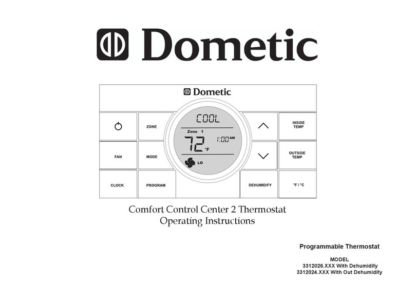 Dometic 3312026 series operating instructions