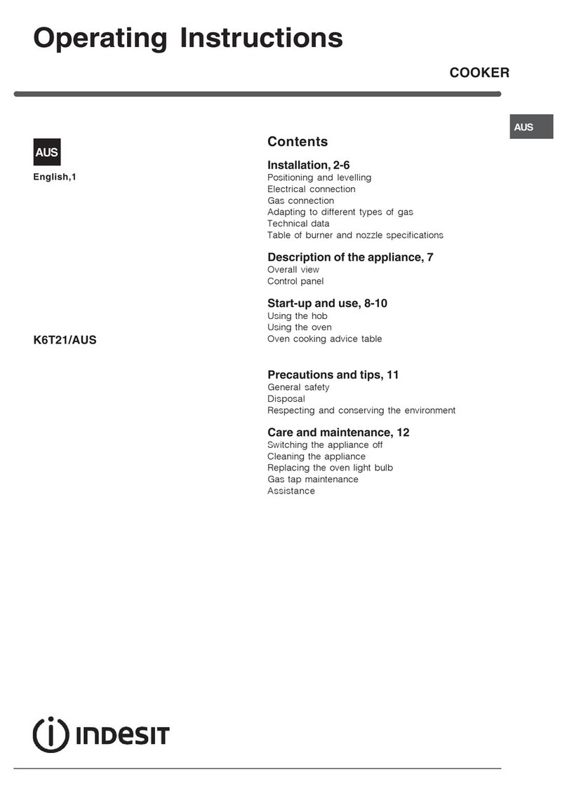 Indesit K6T21/AUS User manual