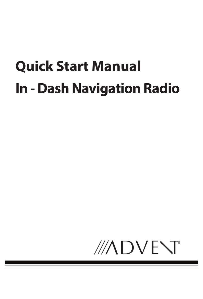 Audiovox In - Dash Navigation Radio Quick start manual
