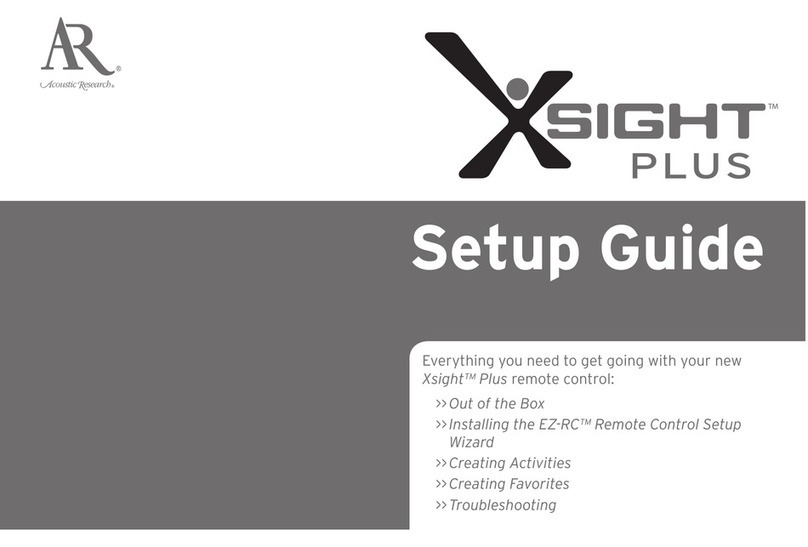 Acoustic Research Xsight Plus Setup guide