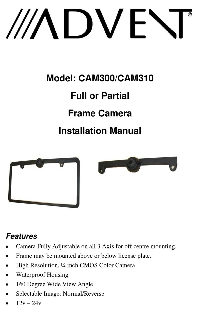 Audiovox CAM300 installation manual