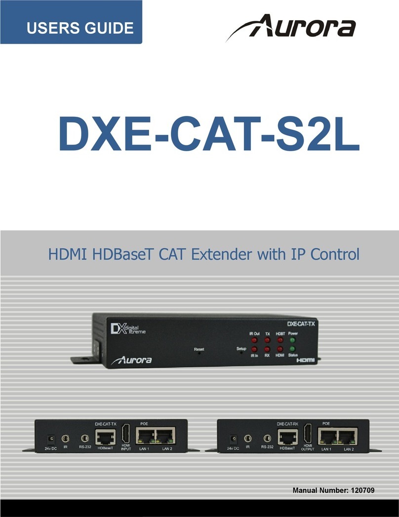 Aurora DXE-CAT-S2L User manual