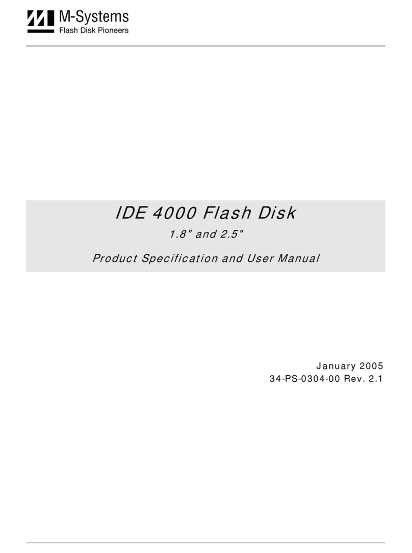 M-Systems IDE 4000 Installation instructions