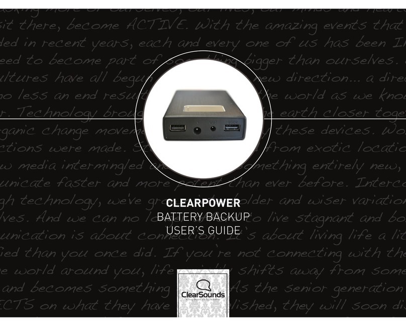 ClearSounds CLEARPOWER user guide