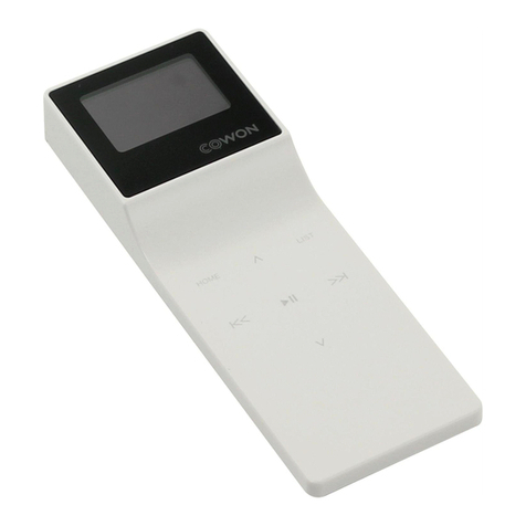 Cowon iAUDIO E3 User manual
