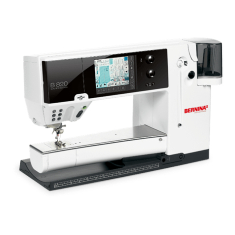 Bernina 820 User manual