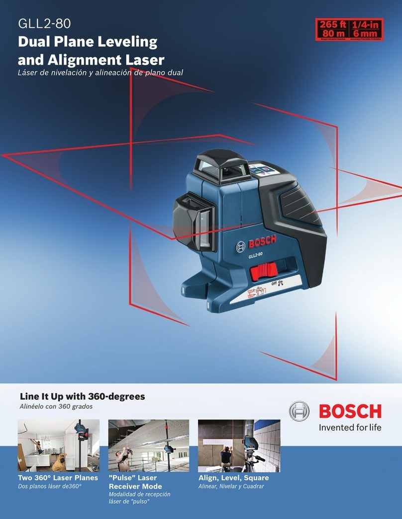 Bosch GLL2-80 User manual