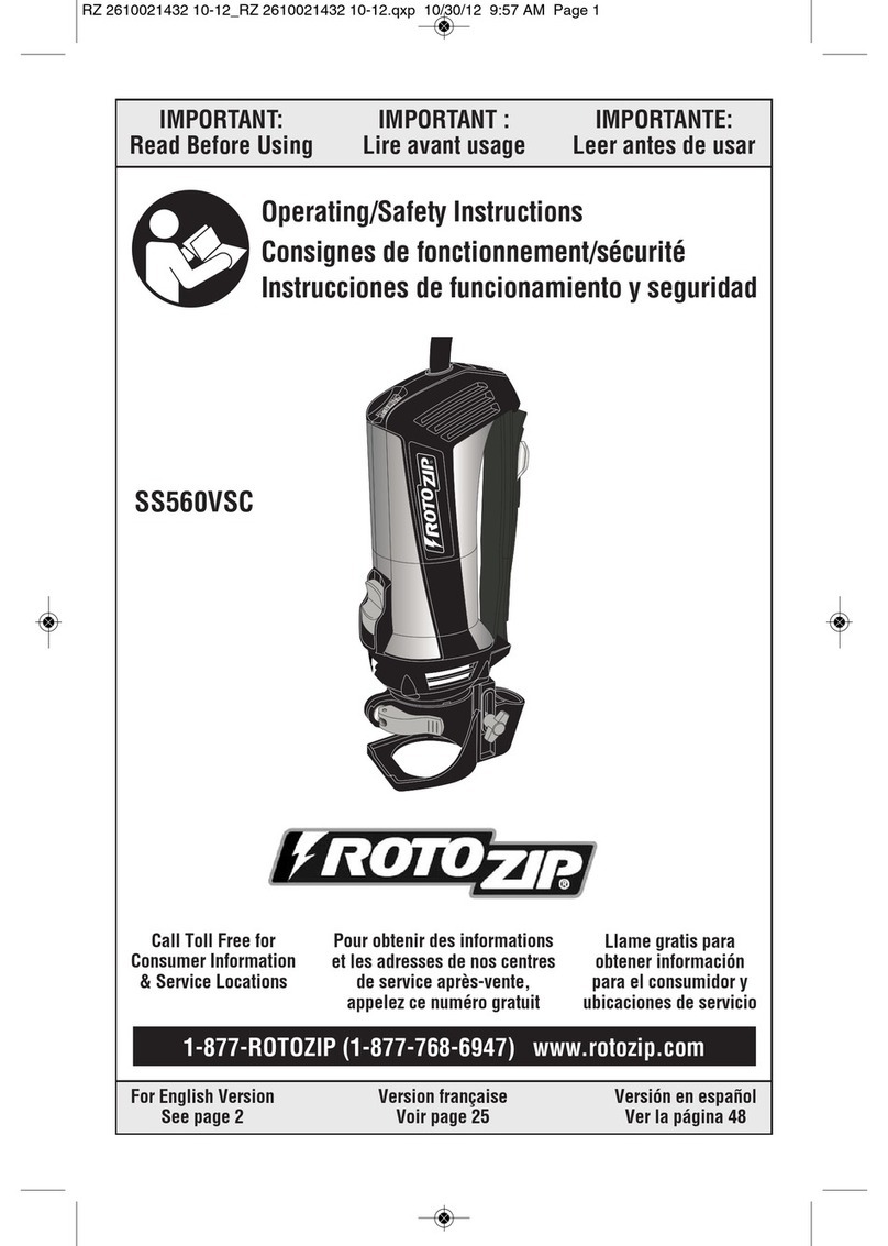 RotoZip SS560VSC Assembly instructions RotoZip SS560VSC Assembly instructions