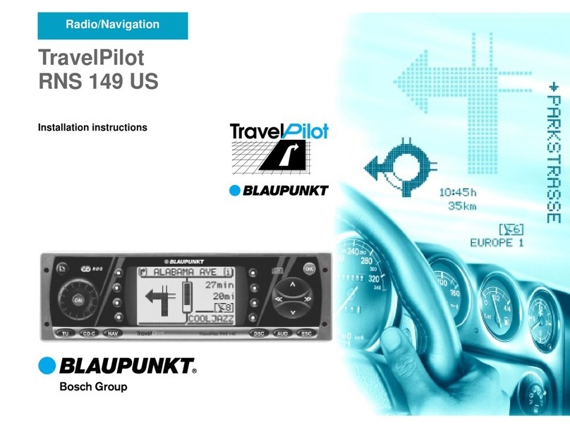 Blaupunkt RNS 149 US installation instructions