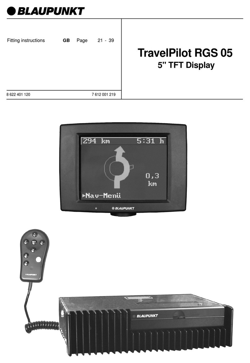 Blaupunkt TravelPilot RGS 05 Fitting instructions