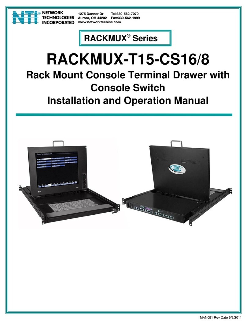 NTI RACKMUX-T15-CS16/8 Owner's manual