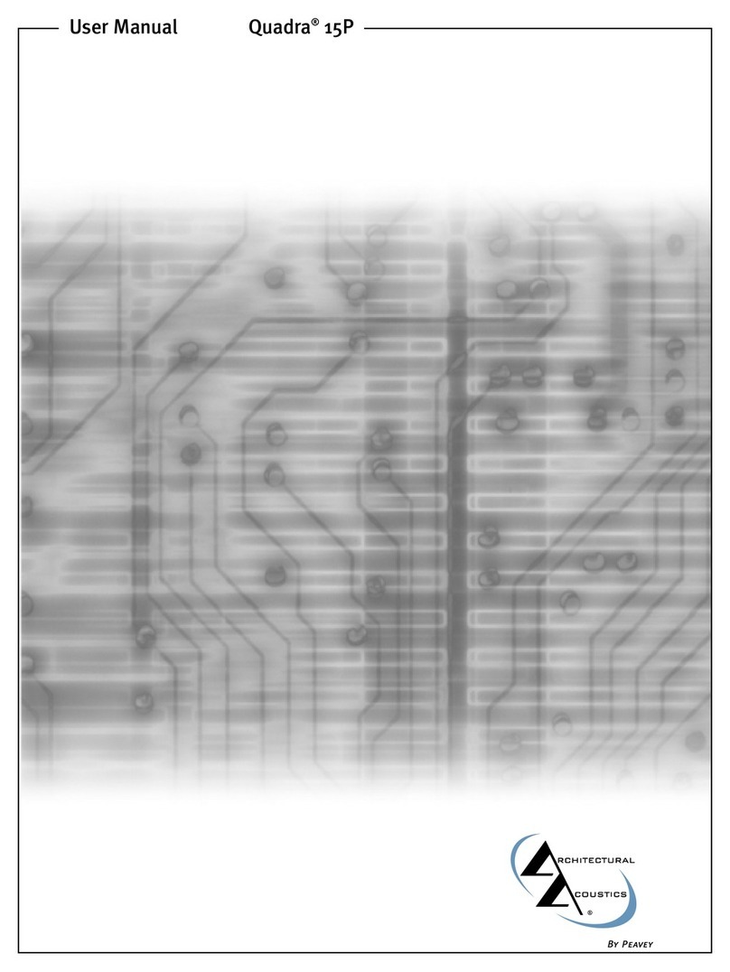 Architectural Acoustics Quadra 15P user manual