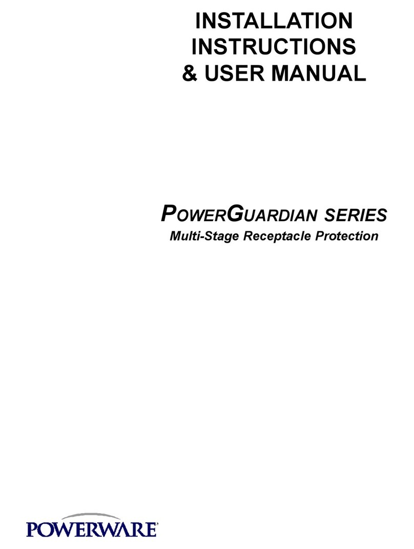 Powerware POWERGUARDIAN SERIES Manual