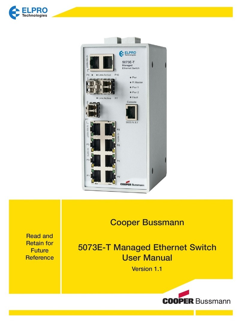 Cooper Bussmann 5073E-T user manual