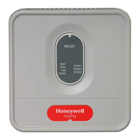 Honeywell TrueZONE HZ221 User manual