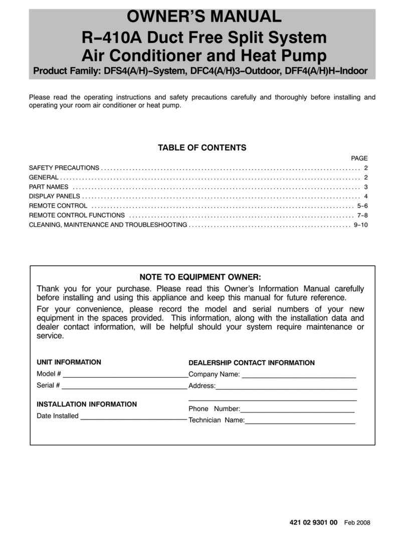 Tempstar DFS4(A/H) User manual