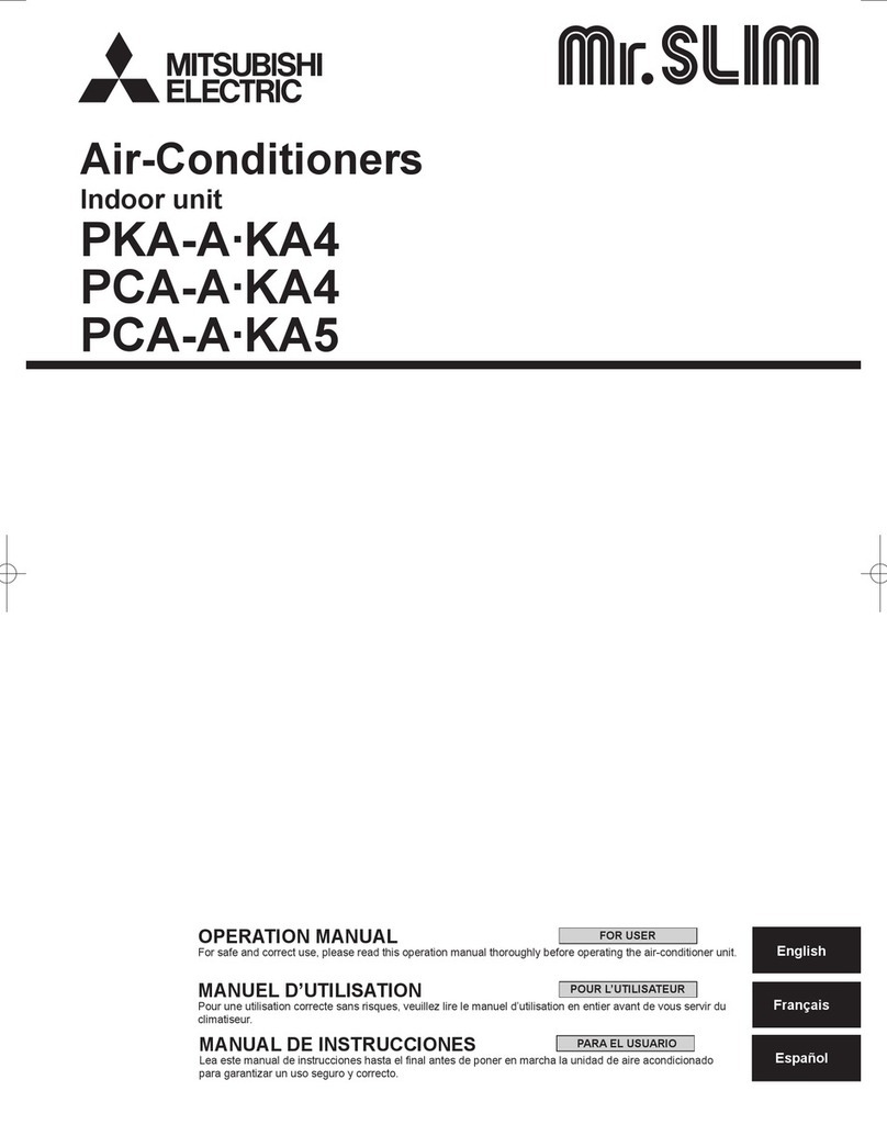 Mitsubishi Electric Mr.Slim PCA-A-KA4 User manual