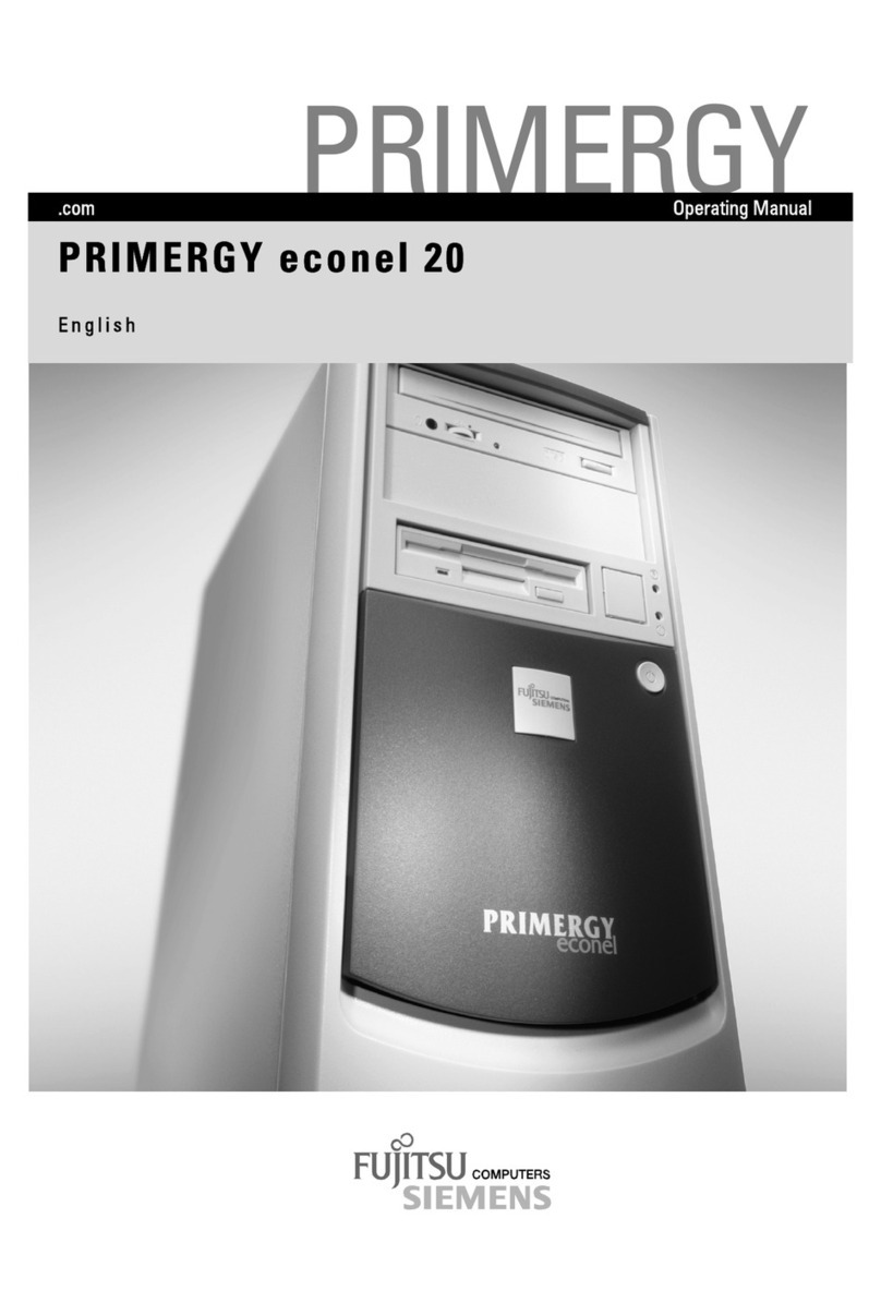 Fujitsu Siemens Computers PRIMERGY econel 20 operating manual