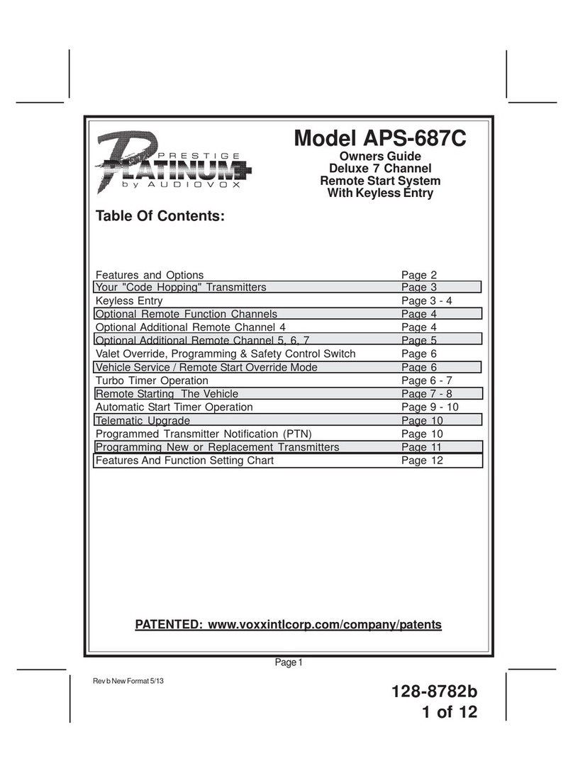 Audiovox Platinum+ APS 687C owner's guide