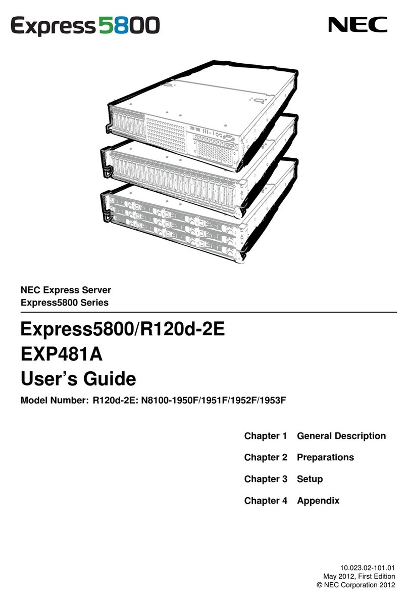 NEC R120d-2E User manual
