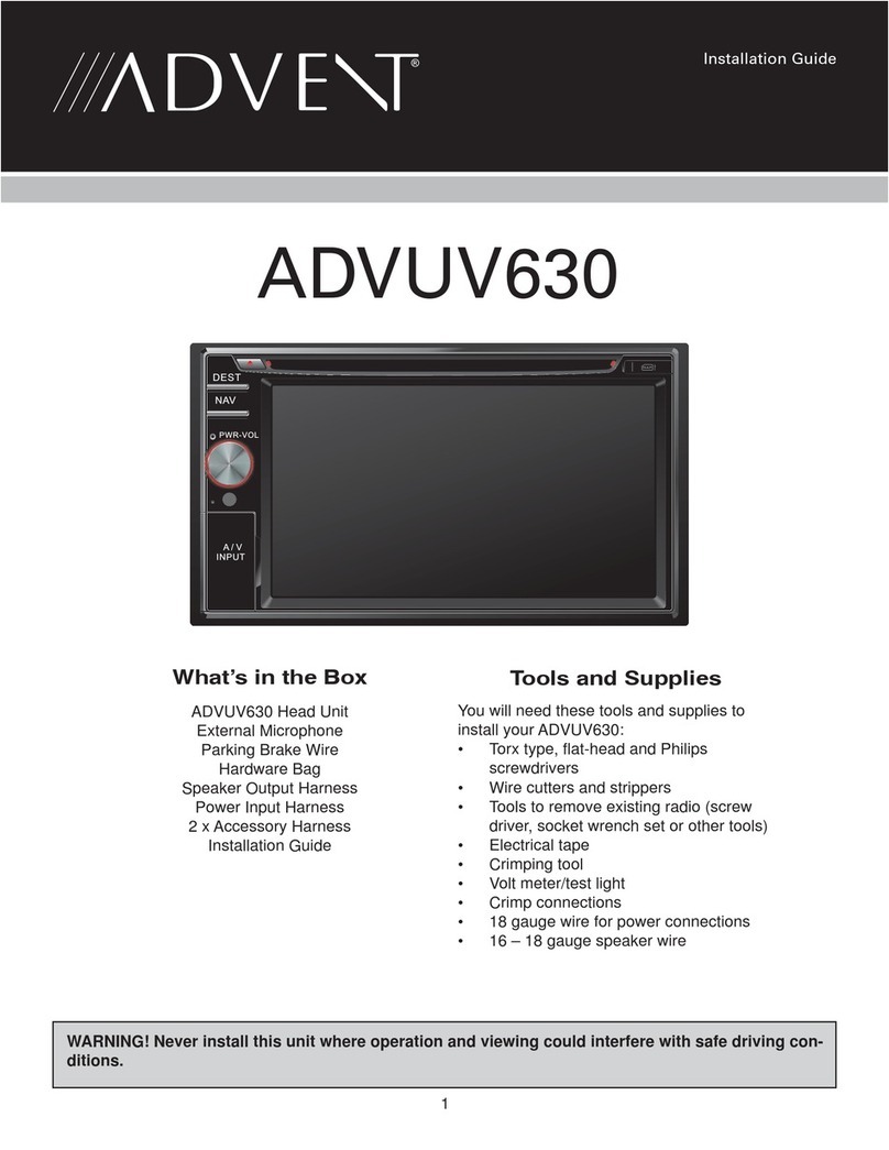 Advent ADVUV630 User manual Advent ADVUV630 User manual
