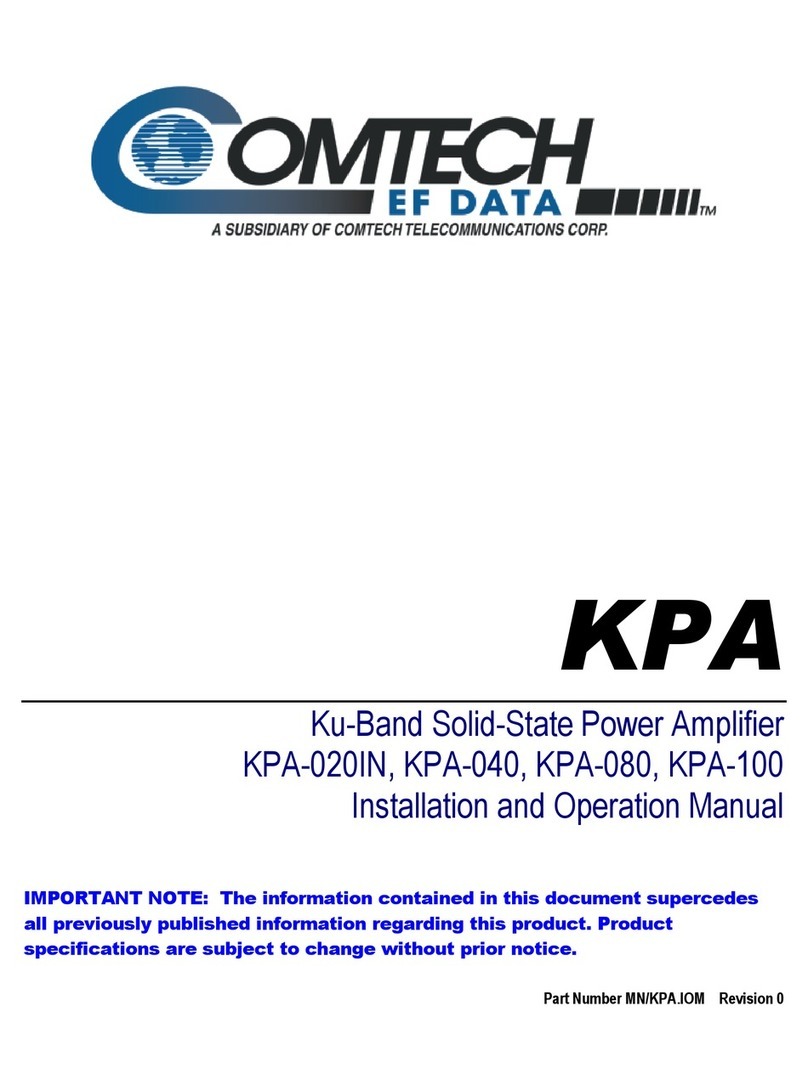 Comtech EF Data KPA-020IN User manual