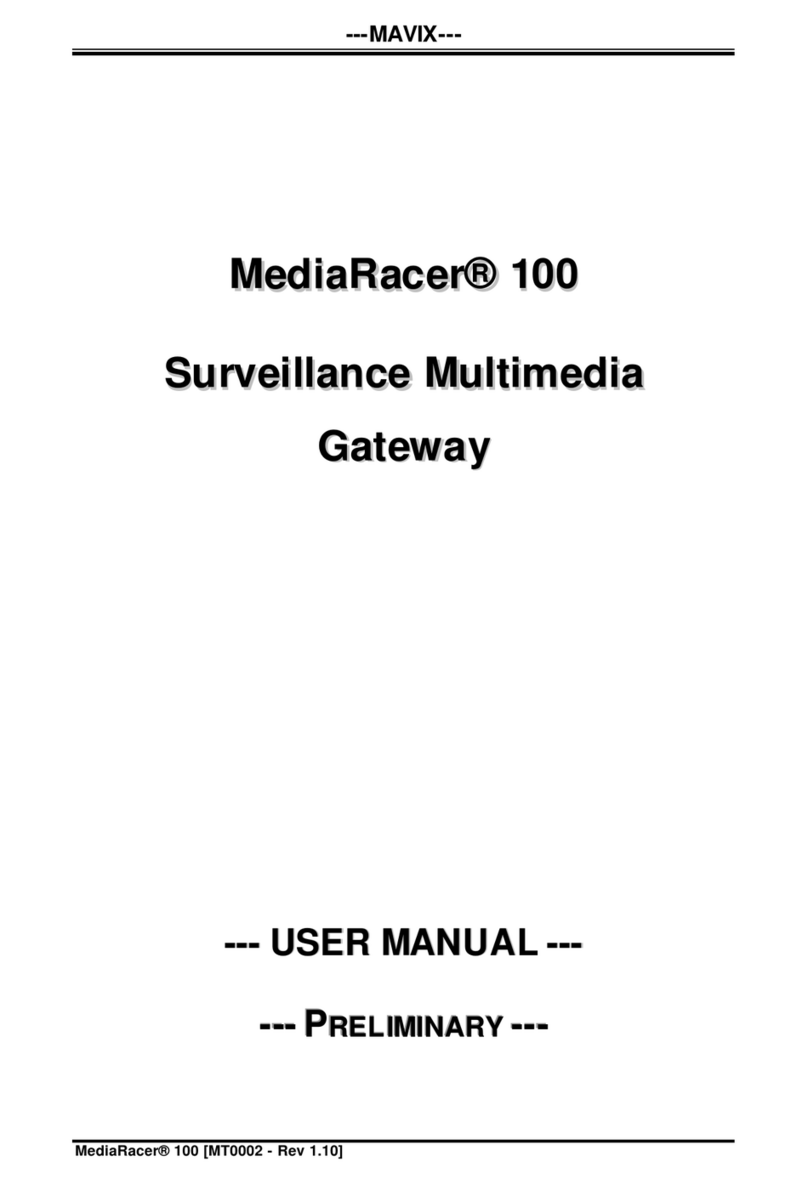 Mavix MediaRacer 100 User manual