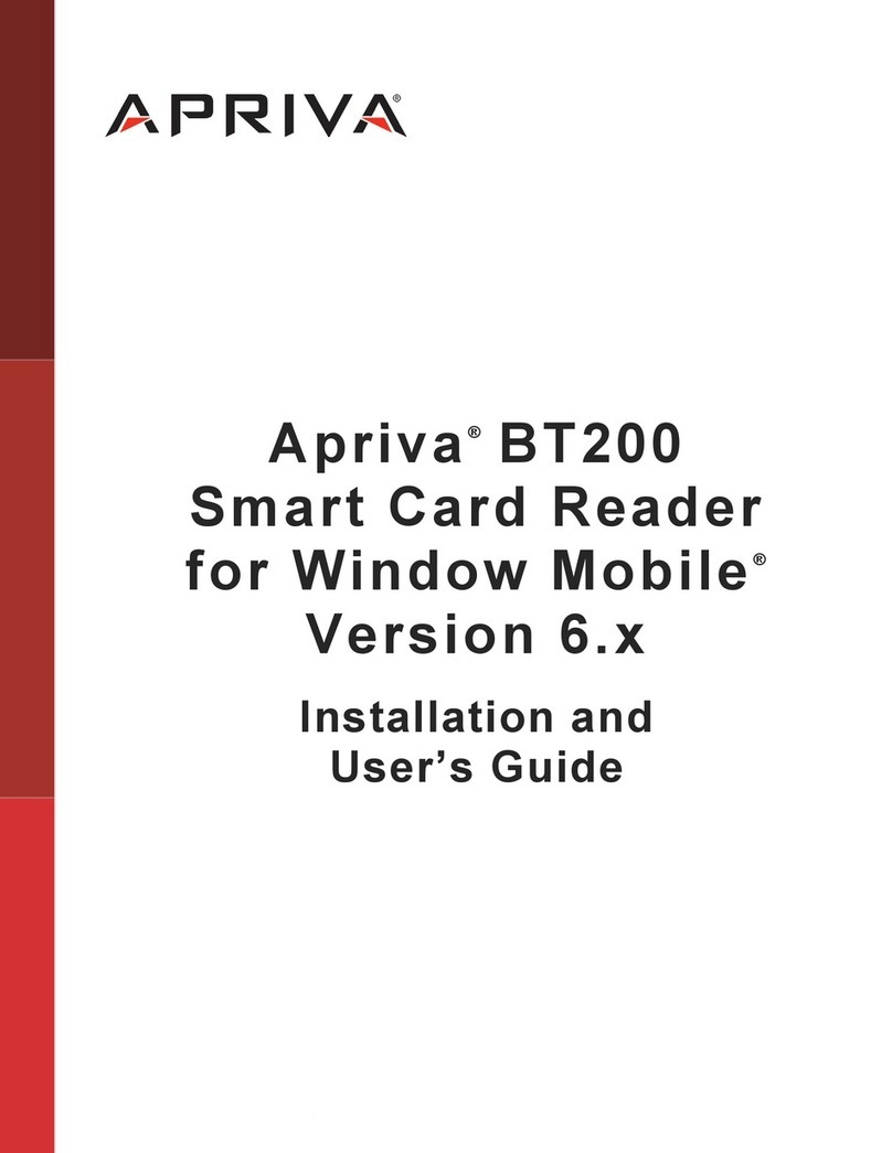 Apriva BT200 Installation and user guide