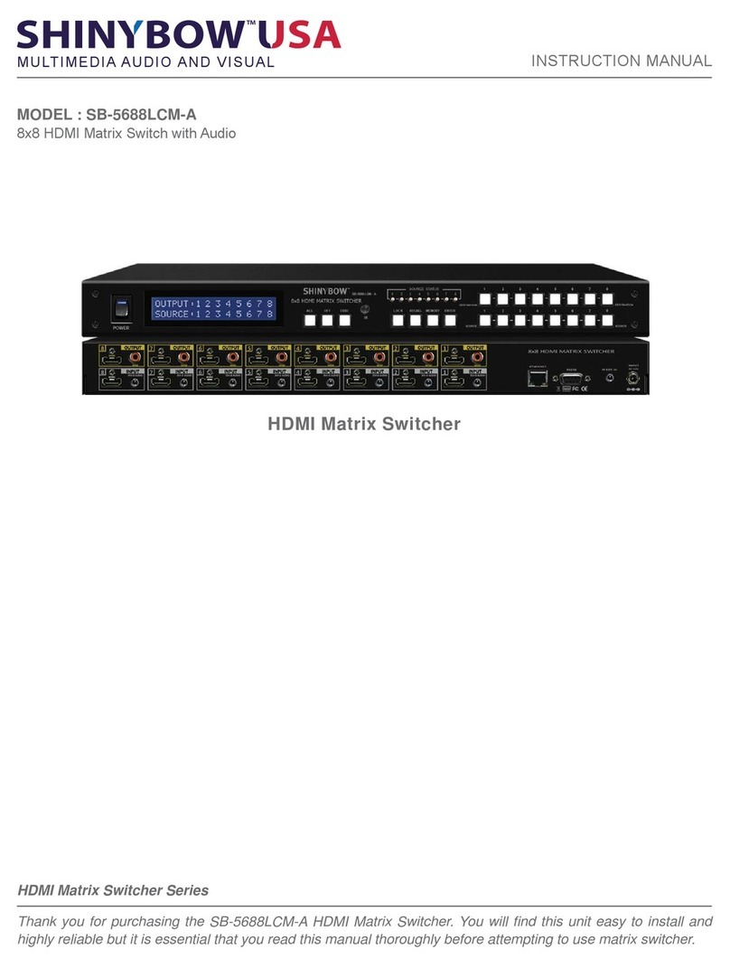Shinybow USA SB-5688LCM-A instruction manual