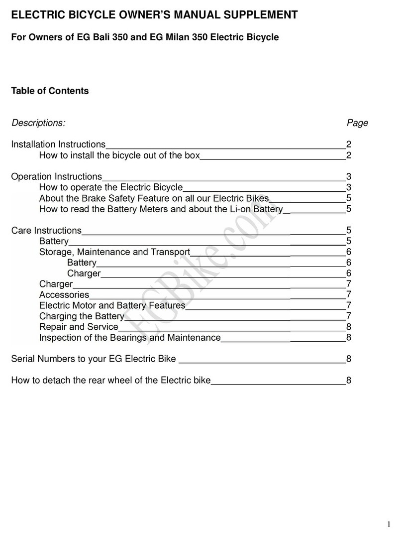 EG Bali 350 User manual
