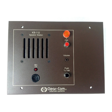 Clear-Com KB-112 Troubleshooting guide