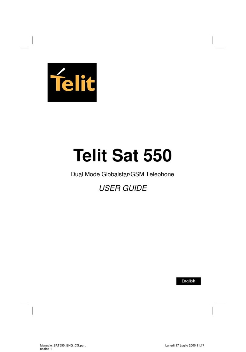 Telit Wireless Solutions Sat 550 user guide