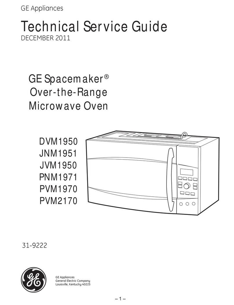 GE Appliances DVM1950 Technical service guide