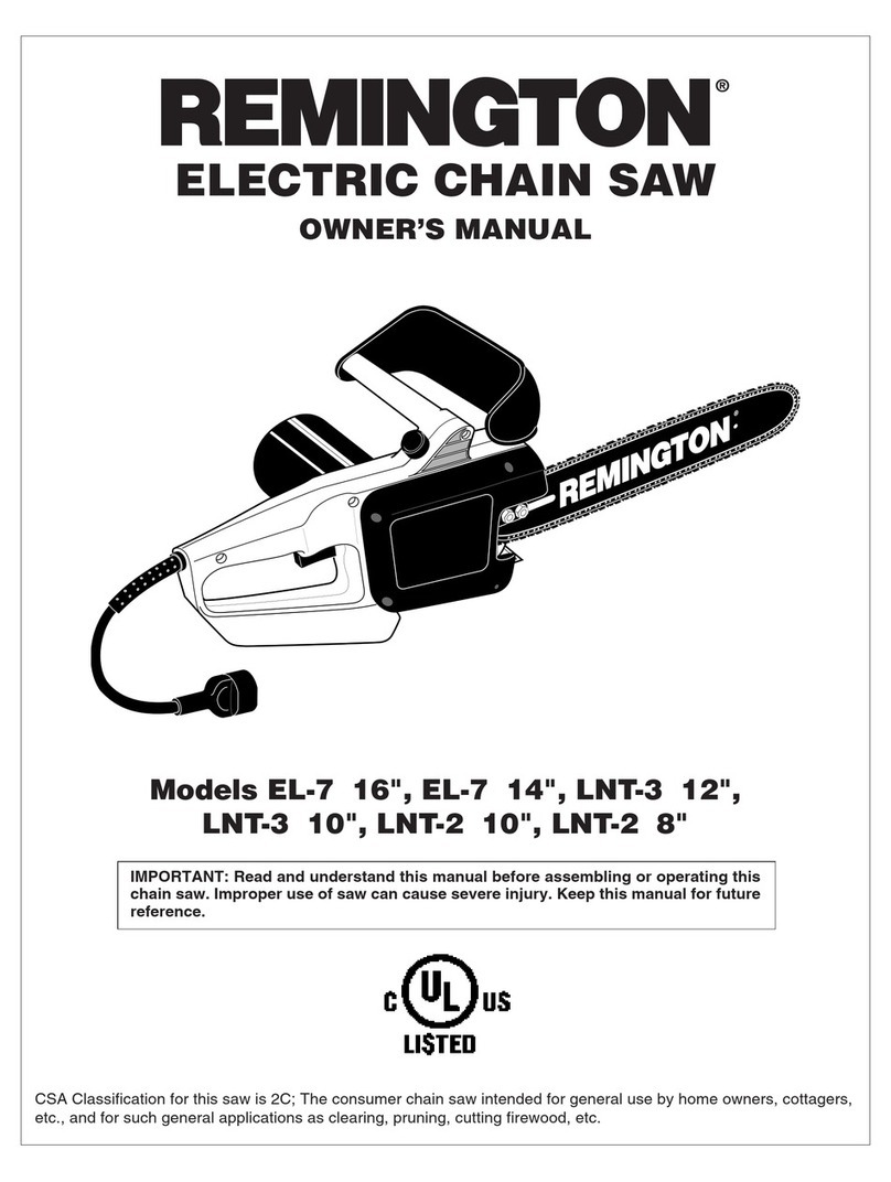 Remington EL-7 Fast Sharp User manual