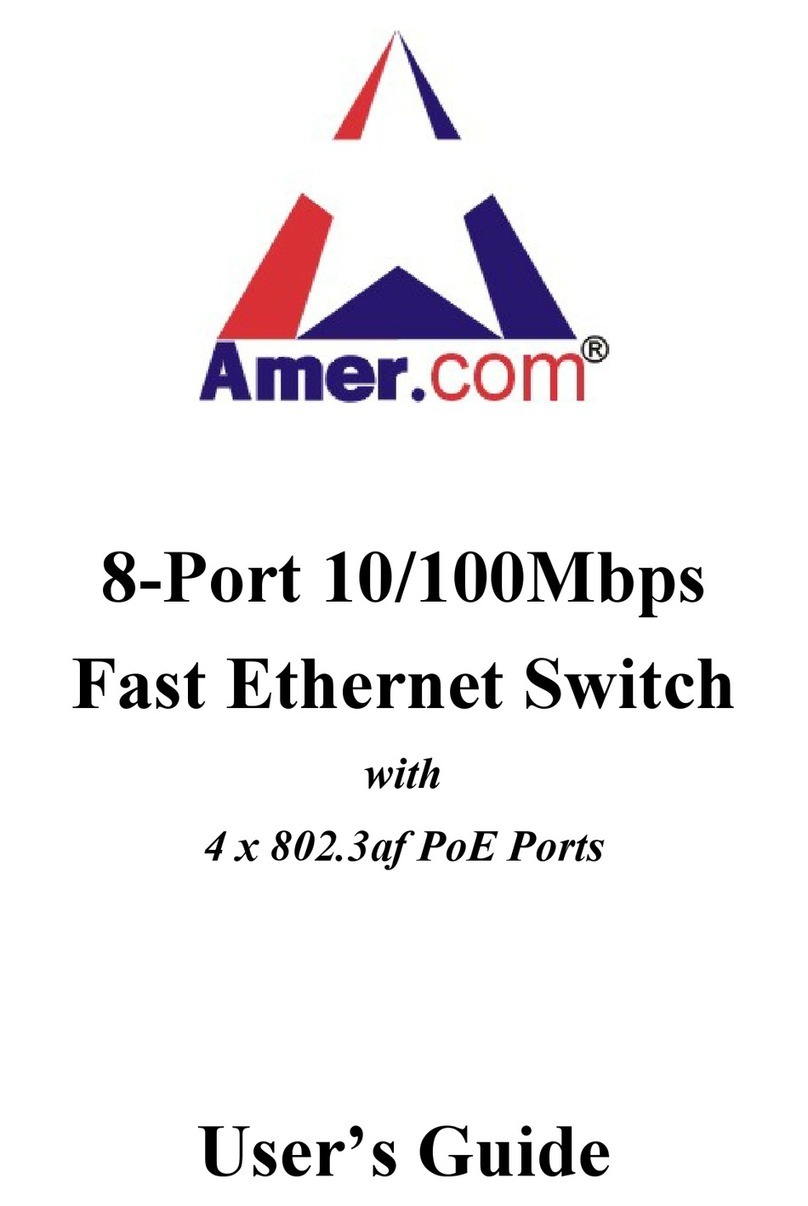 Amer.com 8-Port 10/100Mbps Fast Ethernet Switch user guide