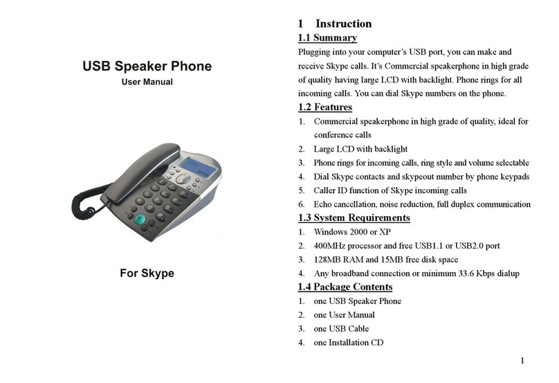 Waytec USB Speaker phone user manual