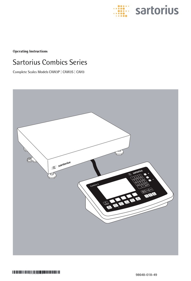 Sartorius Combics CAW3P User manual