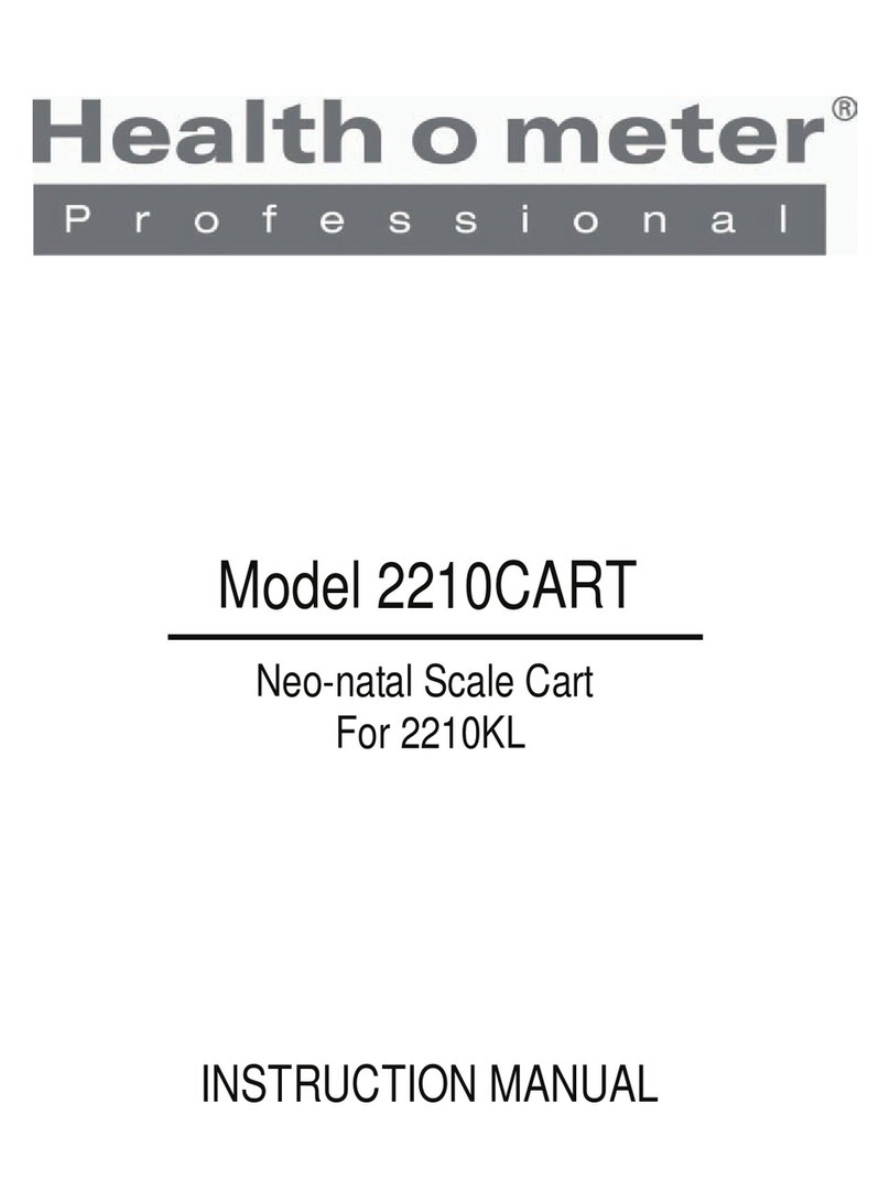 Health O Meter 2210CART instruction manual