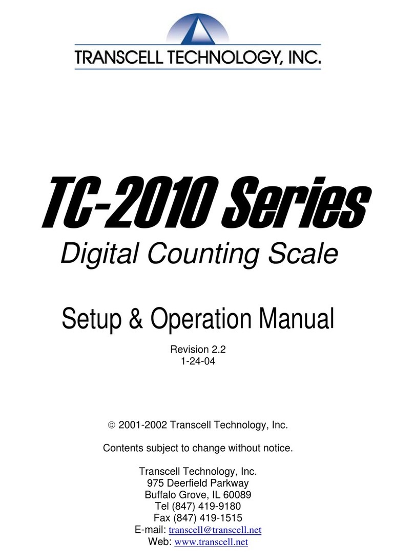 Transcell Technology TC-2010 Series Parts list manual